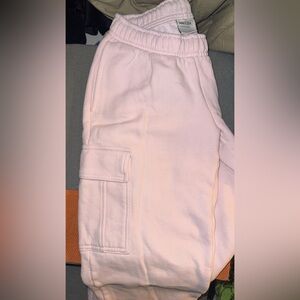 Aritzia Soft Pink Sweat Fleece Pants
